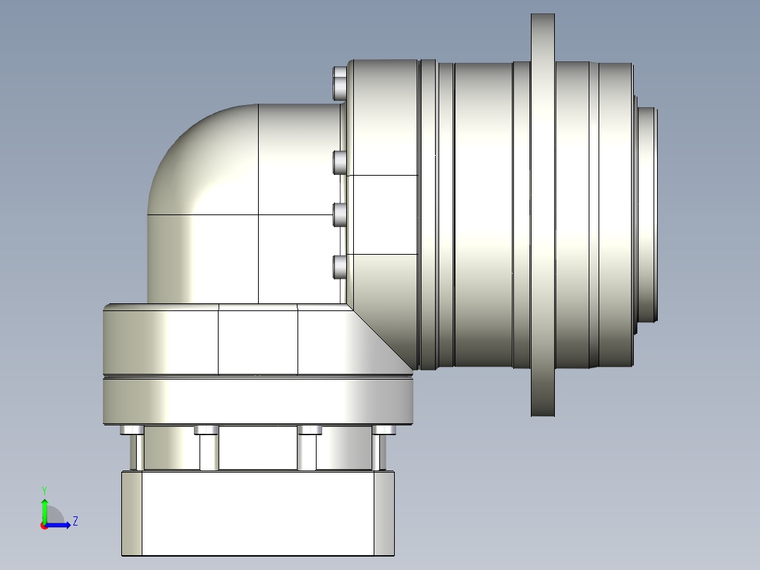 多摩川行星减速机TDR-090-L1-19DC19左视图