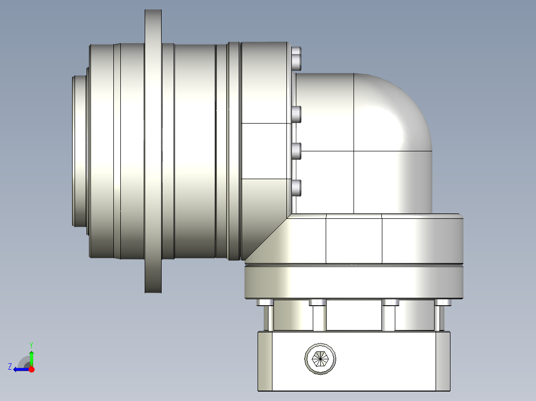 多摩川行星减速机TDR-090-L1-19DC19右视图