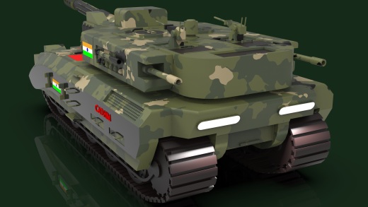 military-tank履带坦克模型缩略图