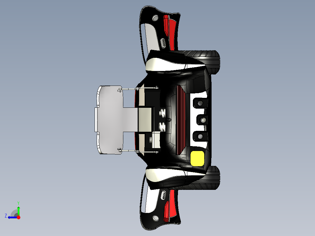 运动概念车右视图
