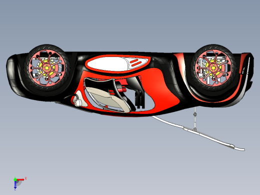 运动概念车俯视缩略图