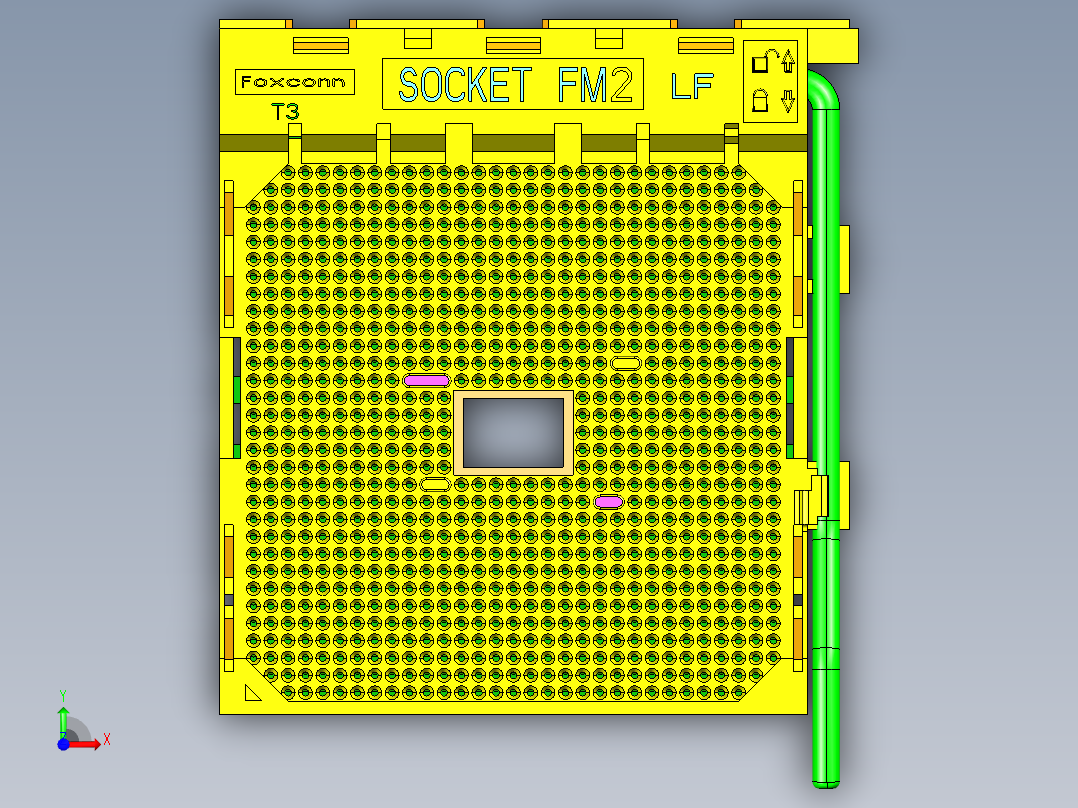 CPU插座FM1 FM2前视图