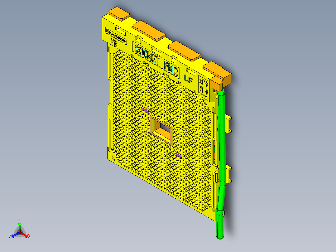 CPU插座FM1 FM2正等轴测图