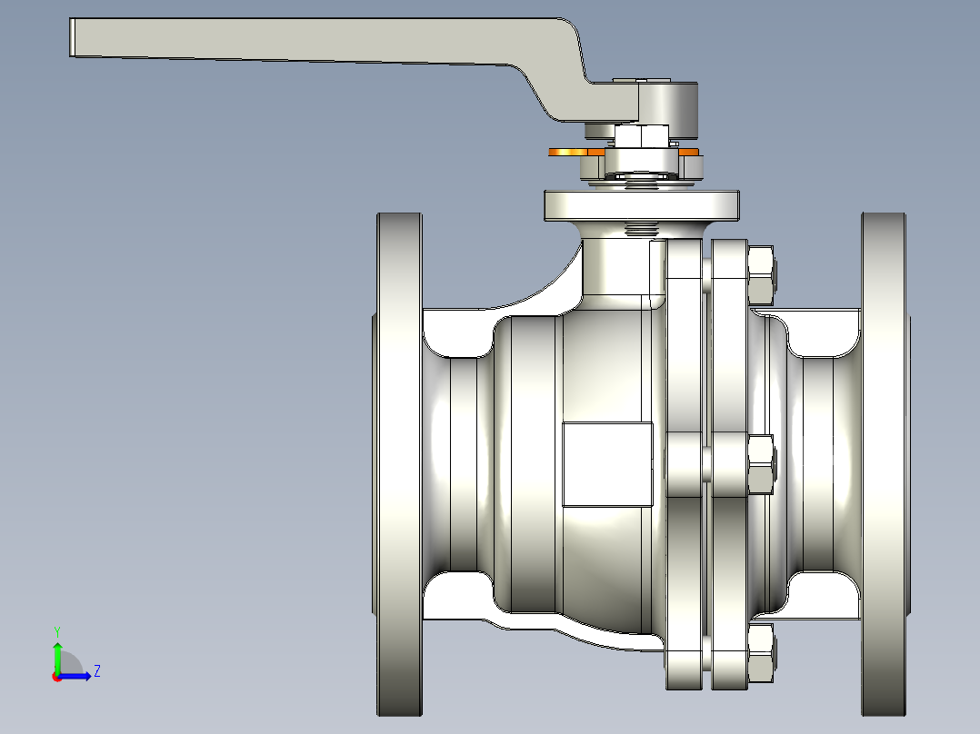 管道手动球阀-水管开关阀-手动阀门User Library-md52c150dn65-1左视图