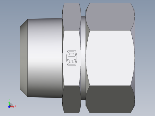 卡套式工业通用硬管接头EO_Male_Stud_connector_GE28LR1KEGCF前视缩略图