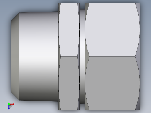 卡套式工业通用硬管接头EO_Male_Stud_connector_GE28LR1KEGCF俯视缩略图