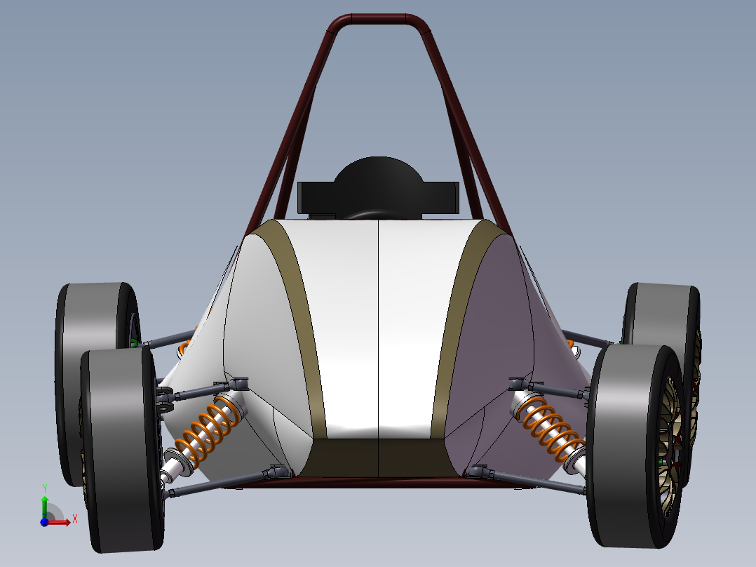 方程式混合动力车前视图