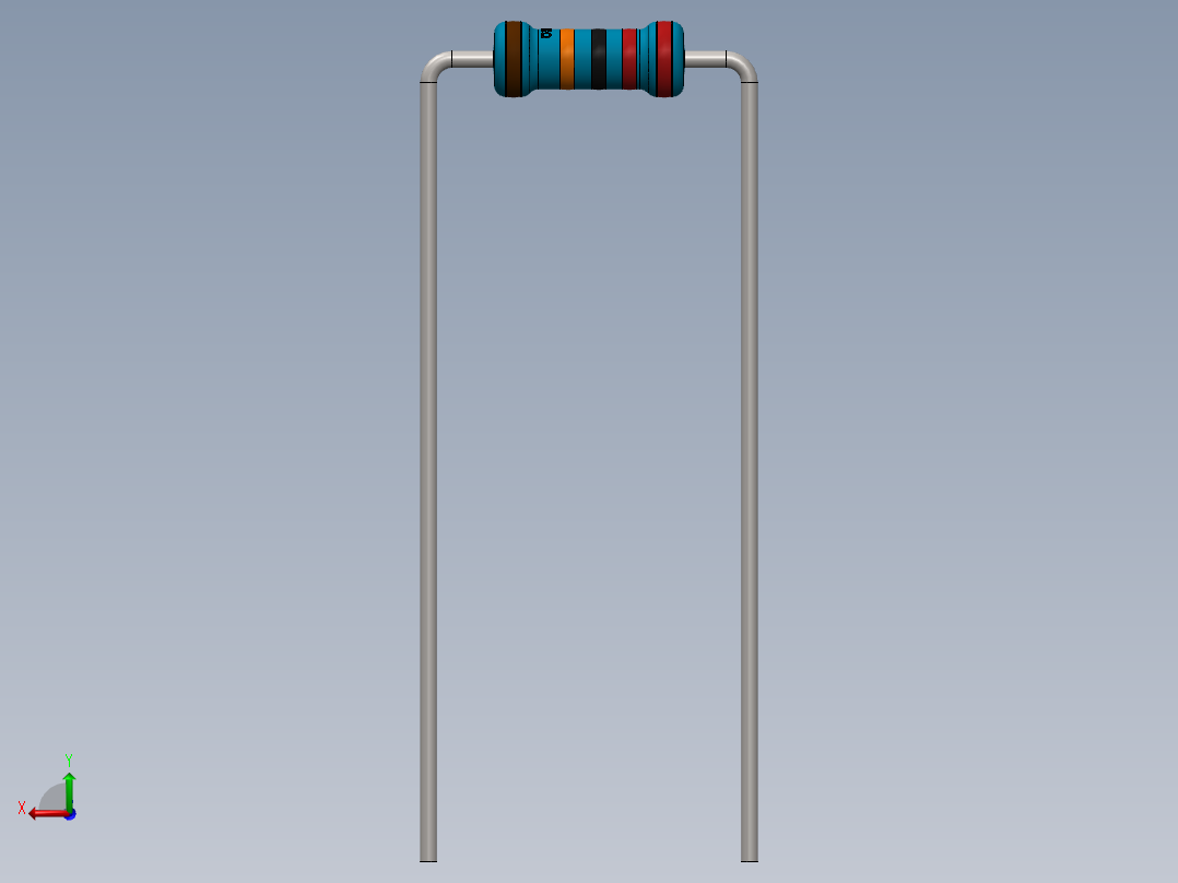 电容器 二极管 电阻器-Resistor 220K Ohm Blue后视图