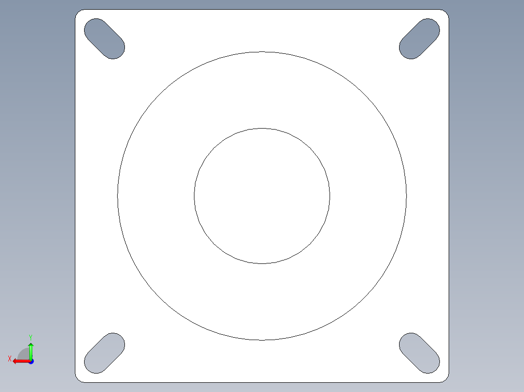 110RN伺服系列精密行星减速机后视图