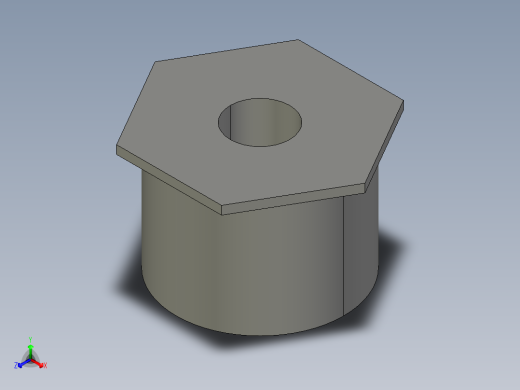 船舶管路系统SeaCor_ReducerBushing_SxSPIG_37J137247_2in x 0.5in正等轴测缩略图