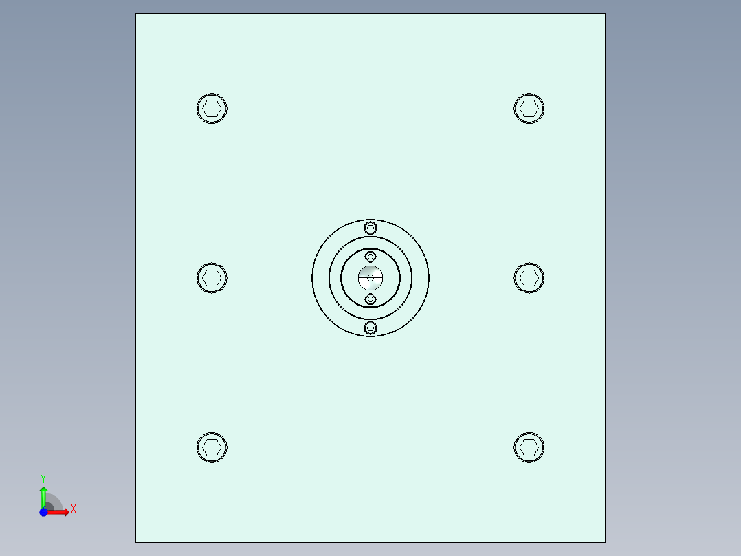 路由器壳模具前视图