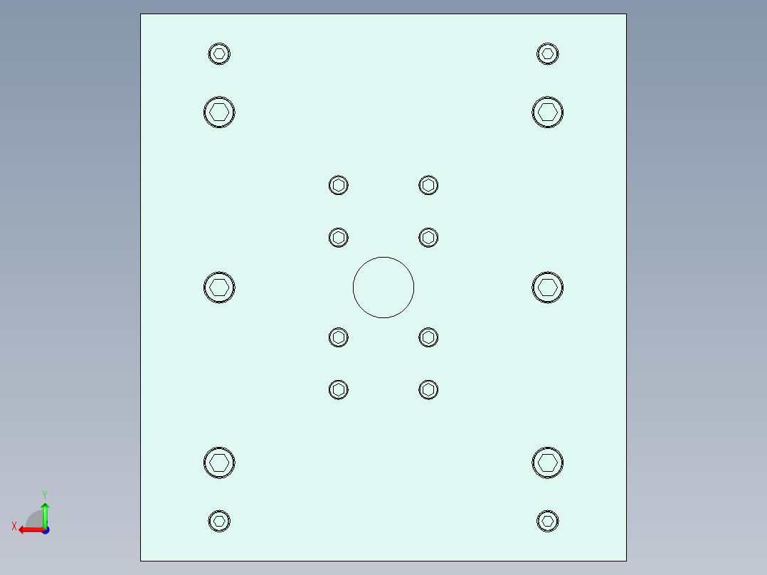 路由器壳模具后视图