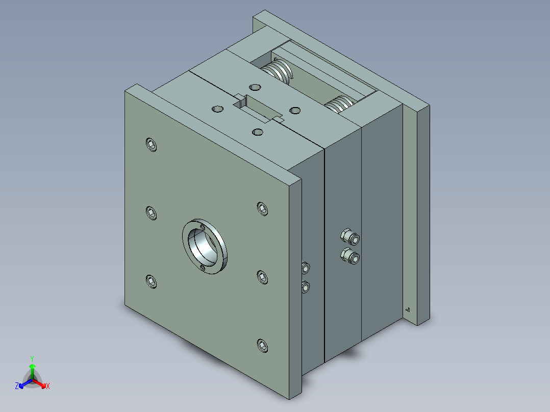 路由器壳模具正等轴测图