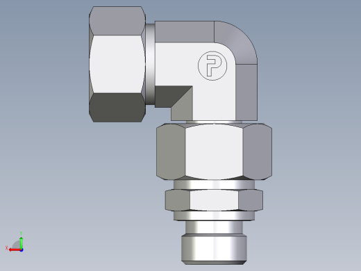 卡套式工业通用硬管接头EO_Assembled_adjustable_standpipe_elbow_EVW18LR71后视缩略图