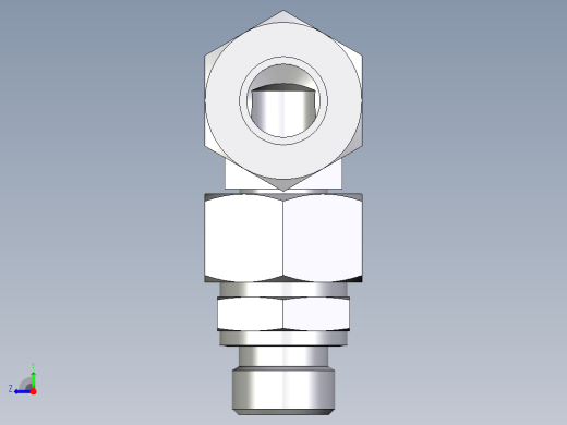 卡套式工业通用硬管接头EO_Assembled_adjustable_standpipe_elbow_EVW18LR71右视缩略图