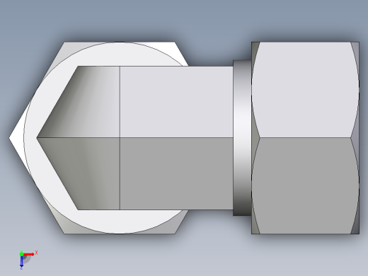 卡套式工业通用硬管接头EO_Assembled_adjustable_standpipe_elbow_EVW18LR71俯视缩略图