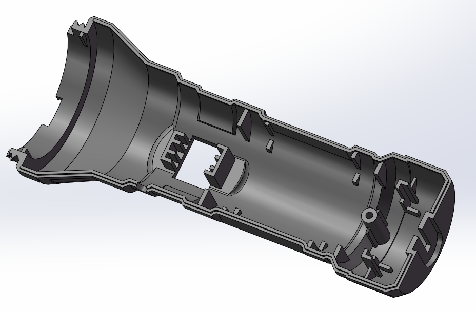最新手持可充电手电筒（建模超全）