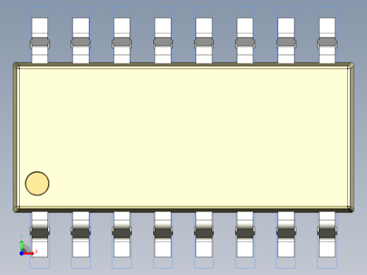 光电元件封装-miniFLAT-HP-16-YL前视缩略图