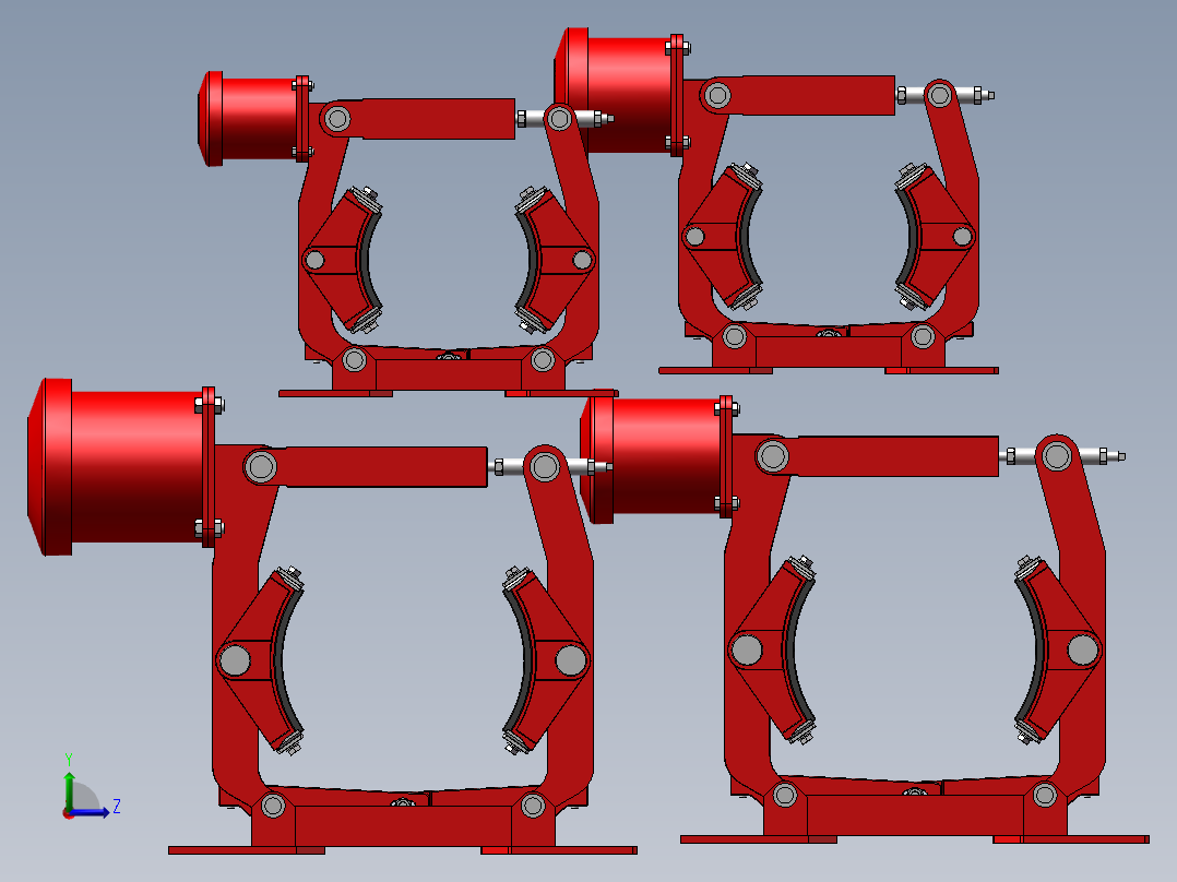 MWZA200～300系列电磁鼓式制动器 共4种型号456222==65左视图