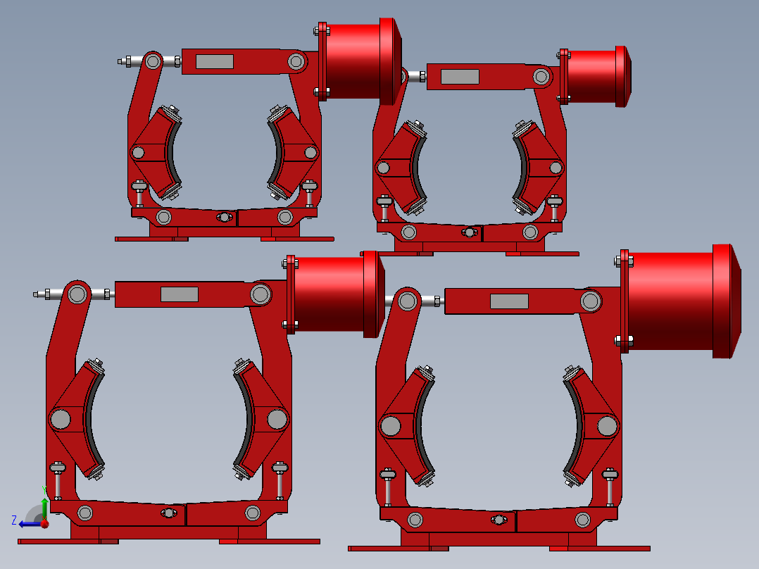 MWZA200～300系列电磁鼓式制动器 共4种型号456222==65右视图