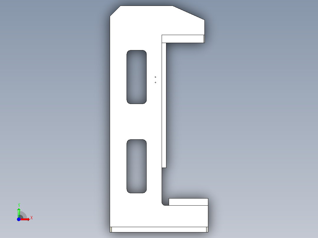 壳体压轴承组件前视图