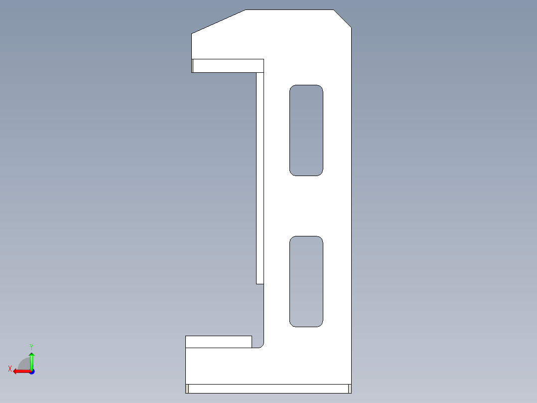 壳体压轴承组件后视图