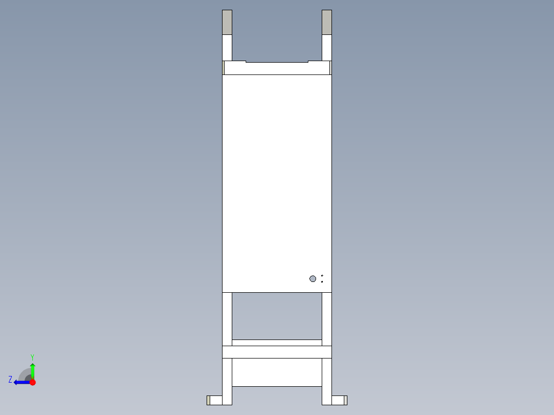 壳体压轴承组件右视图