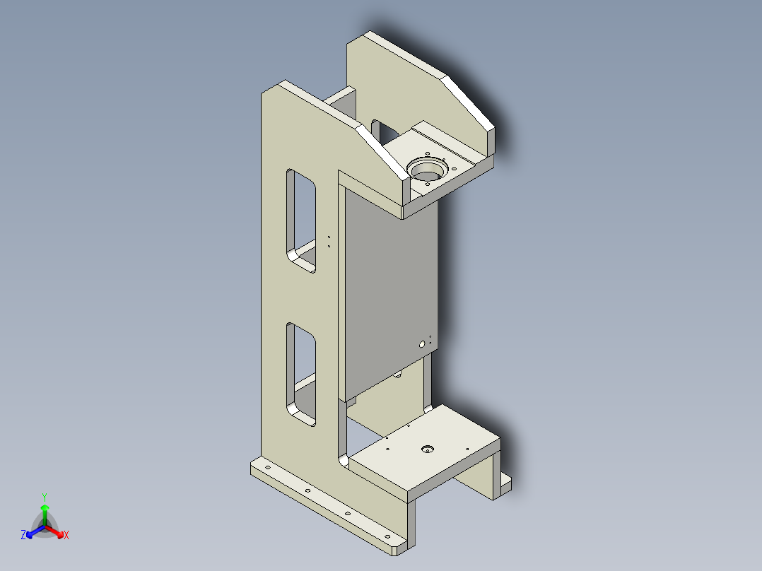 壳体压轴承组件正等轴测图