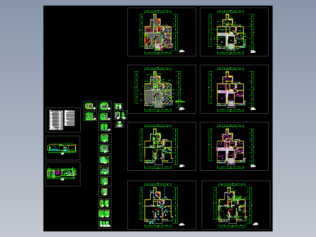 经典的住宅施工图