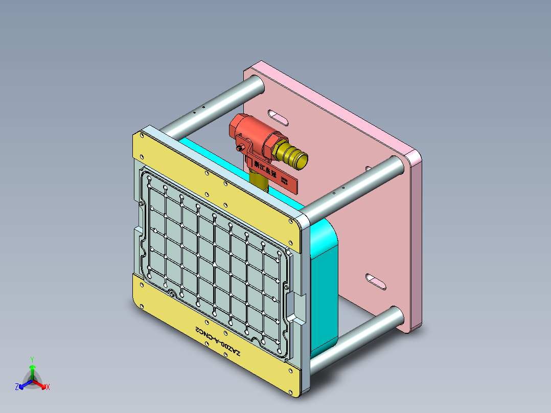 az00-a-笔记本CNC工装夹具三维模型cnc2正等轴测图