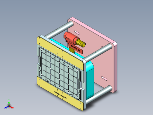 az00-a-笔记本CNC工装夹具三维模型cnc2正等轴测缩略图