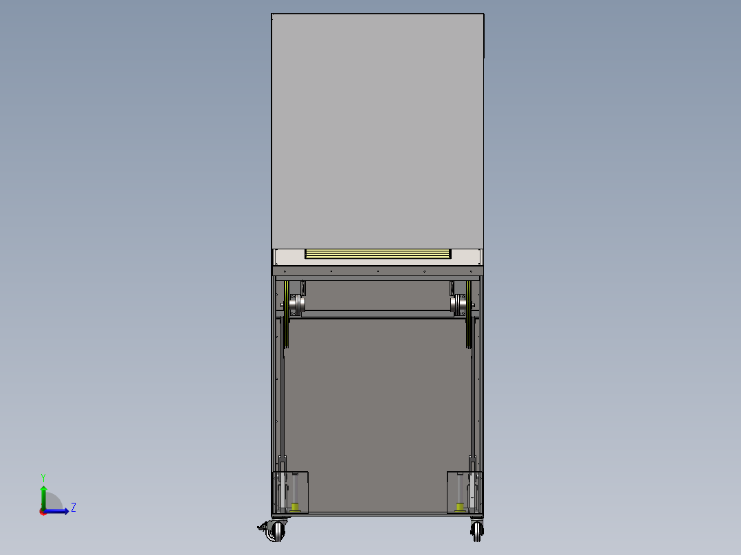 新型垃圾箱sw18可编辑左视图