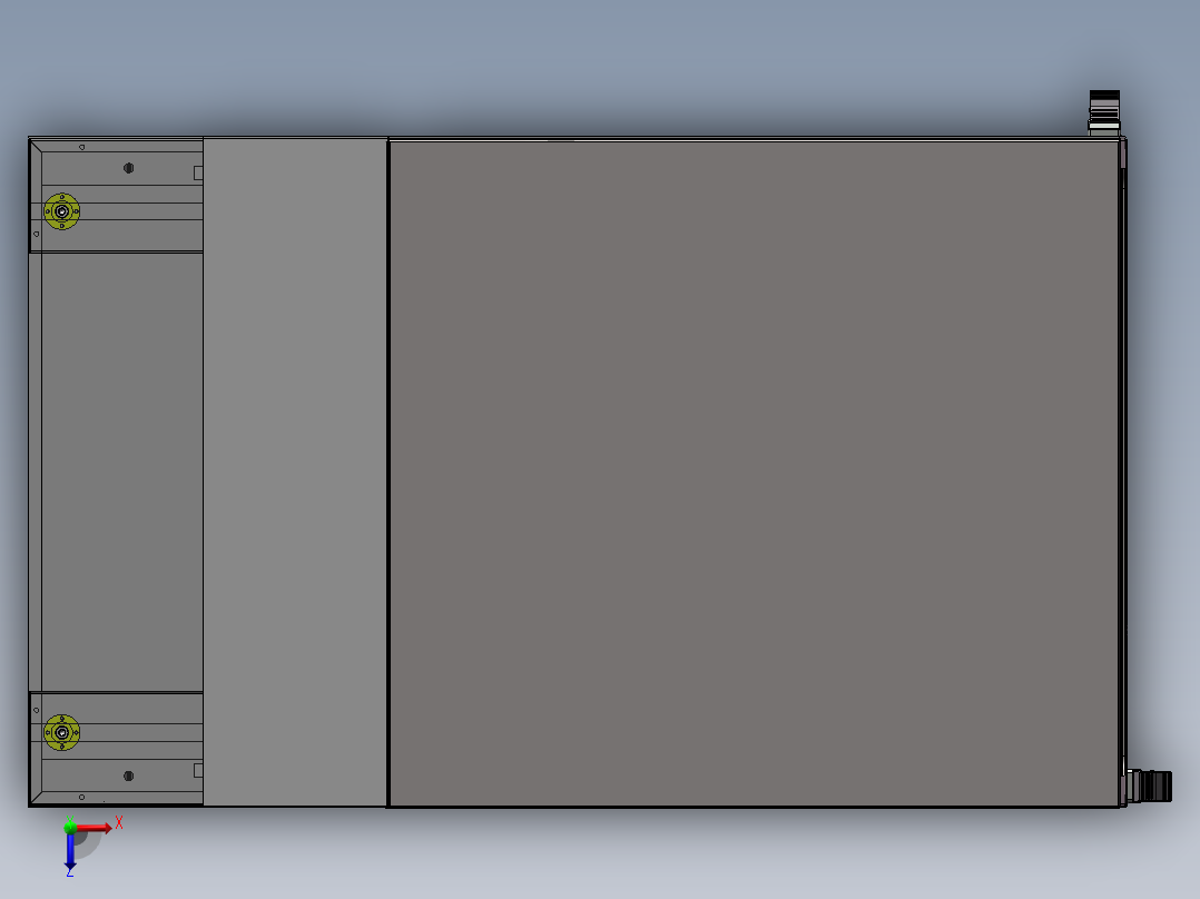 新型垃圾箱sw18可编辑俯视图