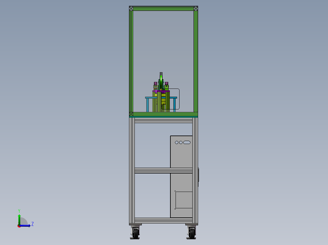 自动贴胶带裁断一体机sw18可编辑左视图
