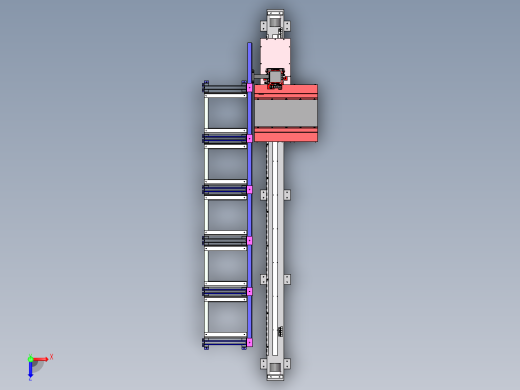 单柱巷道式堆垛机（sw16可编辑+cad）俯视缩略图