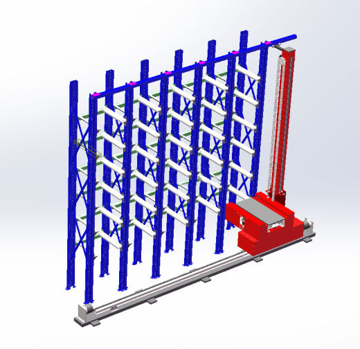 单柱巷道式堆垛机（sw16可编辑+cad）缩略图