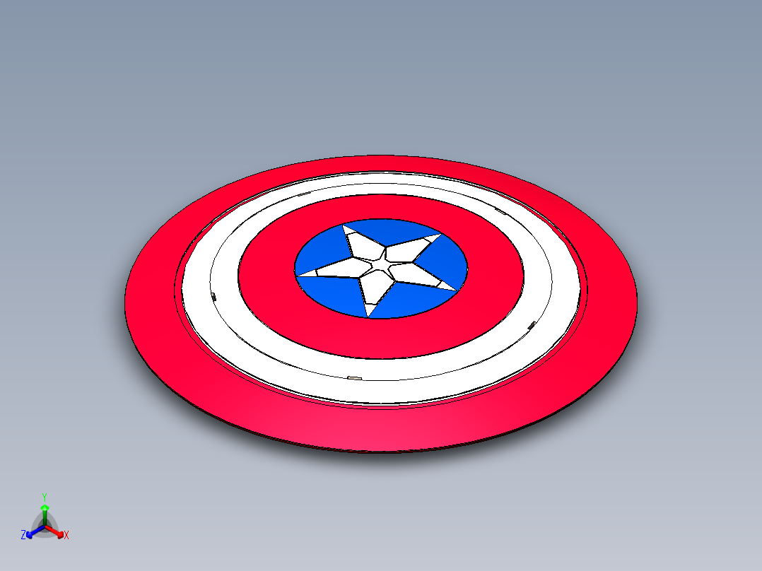 盾牌(16)正等轴测图