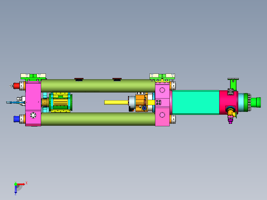 大型压力机设计俯视图