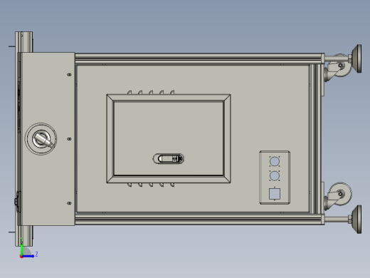 SMT贴片输送机3D模型左视缩略图