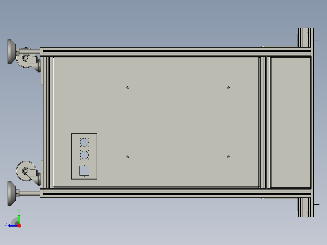 SMT贴片输送机3D模型右视图