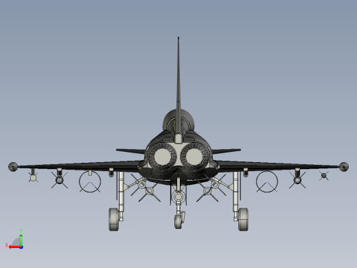 台风战斗机后视缩略图