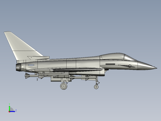 台风战斗机左视缩略图