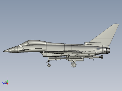 台风战斗机右视缩略图