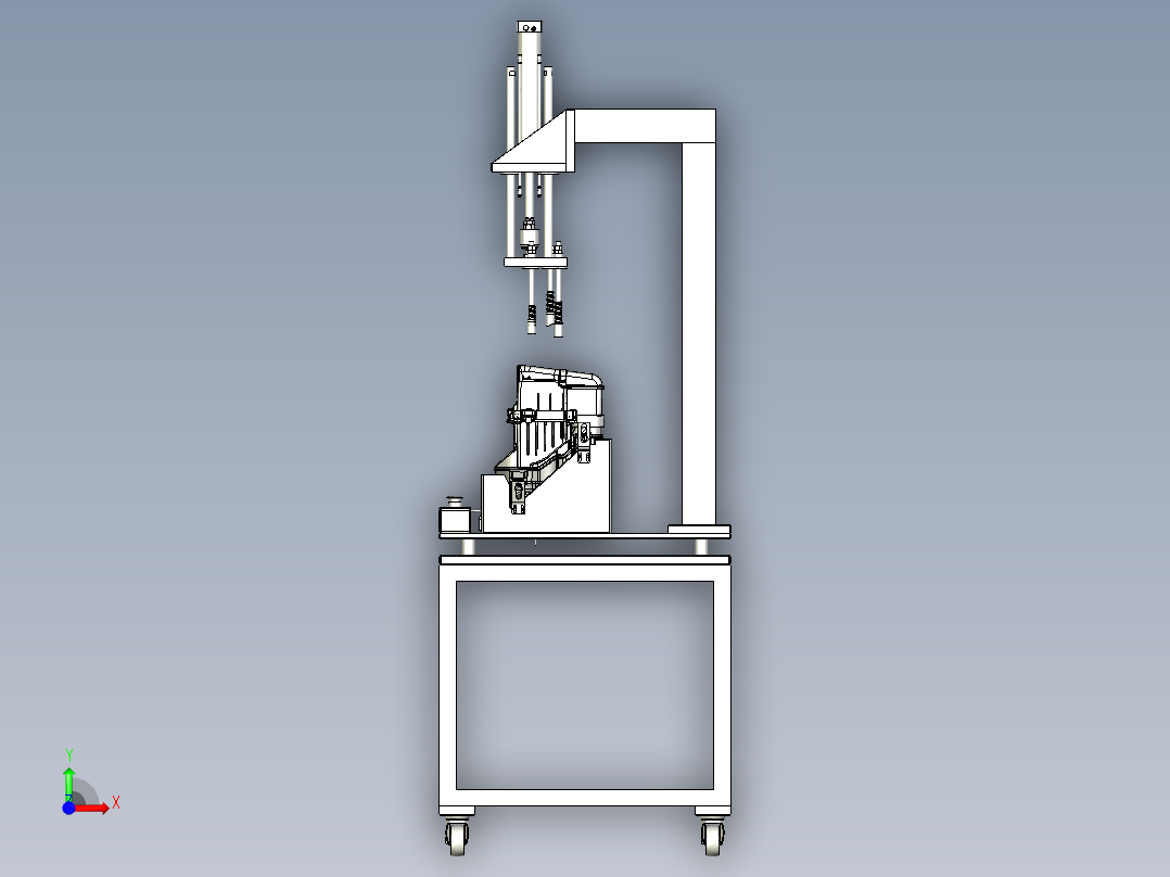 汽车空气滤清器装配检测机设备前视图