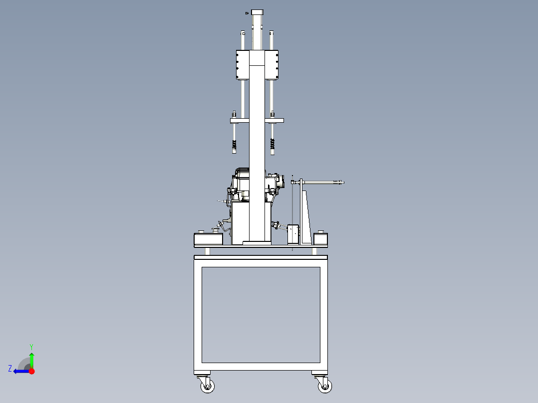 汽车空气滤清器装配检测机设备右视图