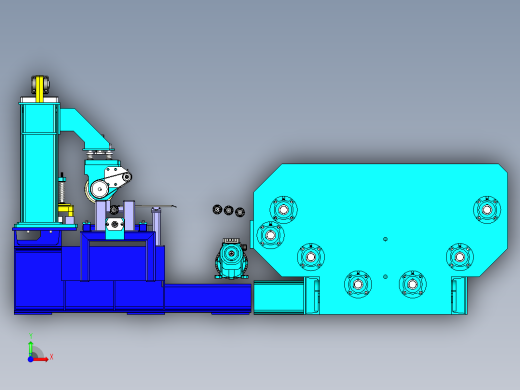 B2004280-卷材成型机开卷机前视缩略图