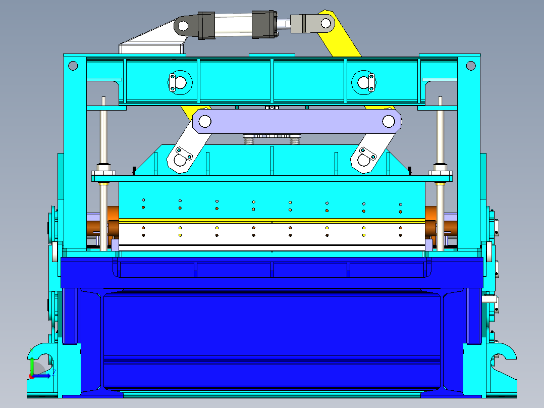 B2004280-卷材成型机开卷机左视图