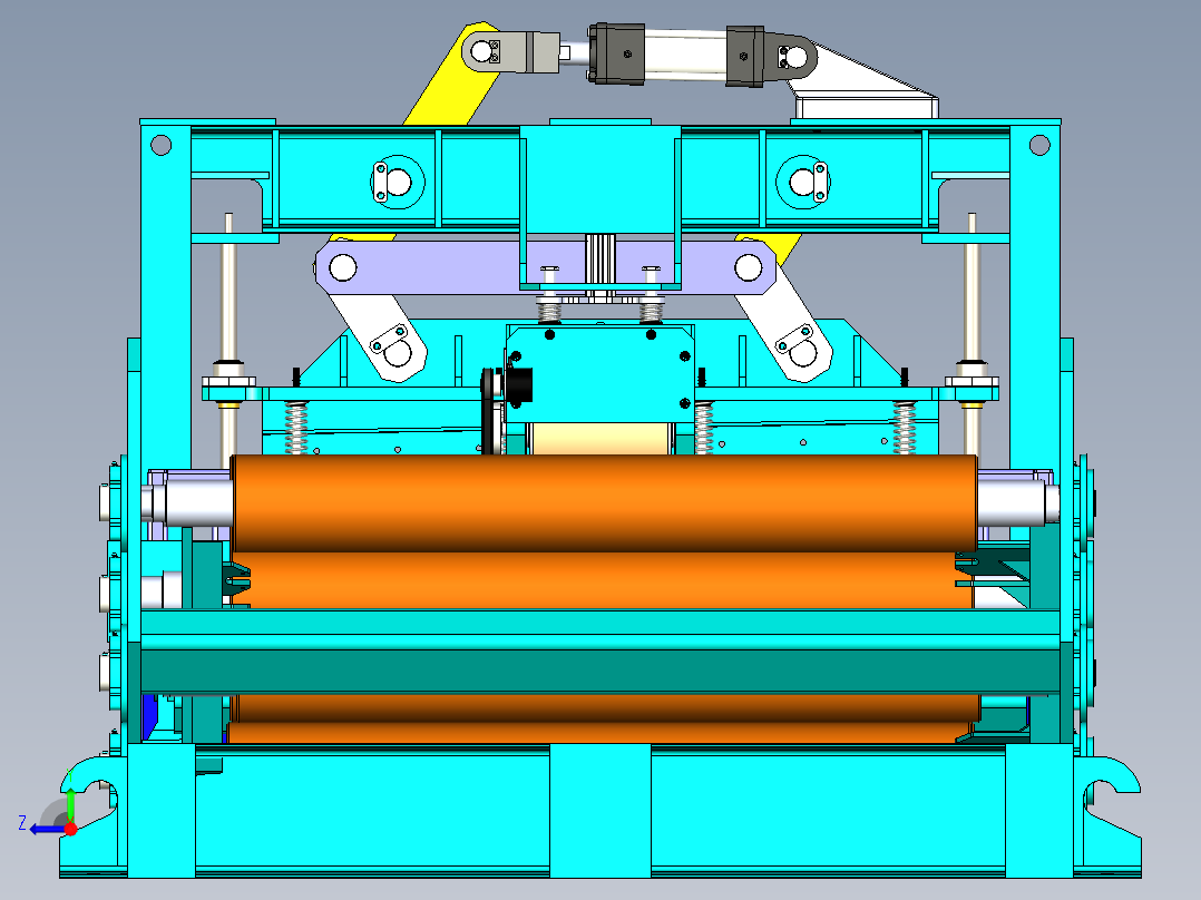 B2004280-卷材成型机开卷机右视图