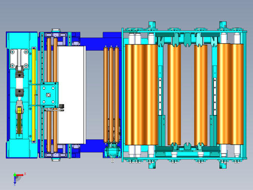 B2004280-卷材成型机开卷机俯视缩略图