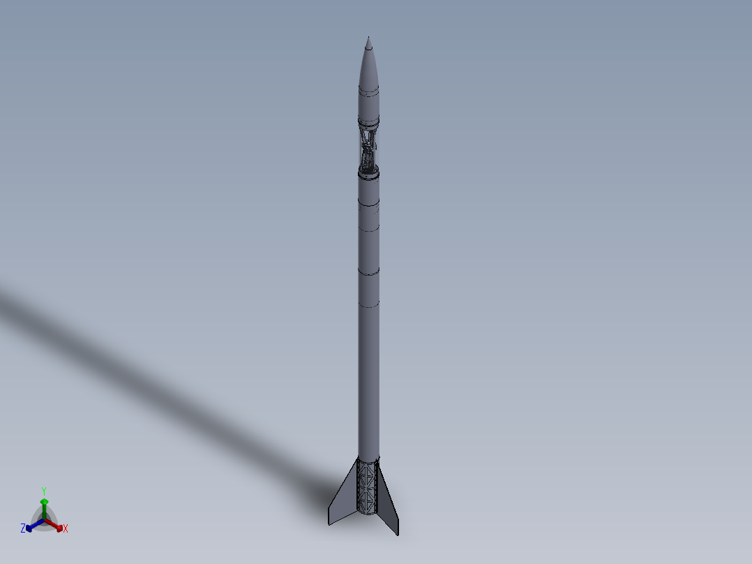 火箭(5)正等轴测图